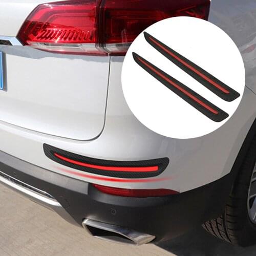 2pcs Car Styling Mouldings Stickers Strips Bumper Lips Guard Anti Collision Protector Auto Off Road 4x4 Accessories Decoration