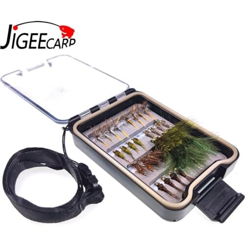 28pcs/box Dry Wet Flies Nymph Set Kit 28pcs Fly Fishing Lures Box Fly Sets For New Starter Trout flies