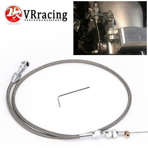 36Inch Throttle Gas Cable Kit Stainless Steel Braided For 97-07 Chevrolet/Chevy LS1 Engine 4.8L 5.3L 5.7L 6.0L TCB02