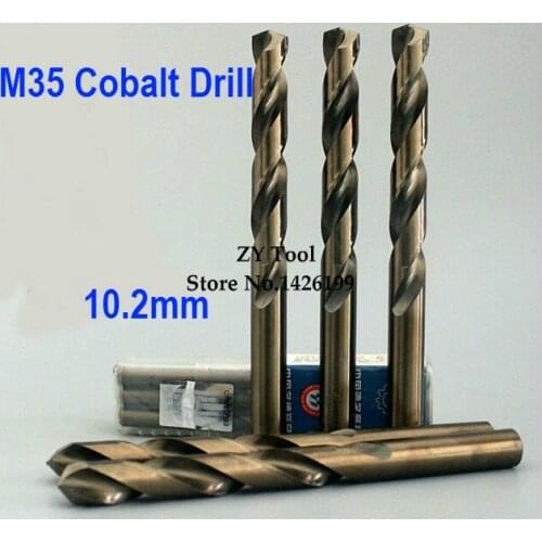 5PCS TG 10.2mm cobalt high speed steel straight shank drill Hep flowers Hep flowers stainless steel straight shank drill