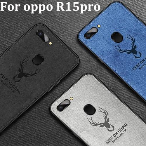 6.28" For oppo R15pro Case Soft phone case For oppo R15 pro Cases oppoR15pro Protection Back Cover Cloth + TPU phone case Shell
