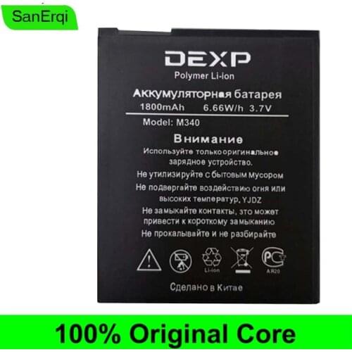 For DEXP Ixion M340 Battery Cell Phone 1800mAh Battery Rechargeable Li-ion battery 3.8V Battery