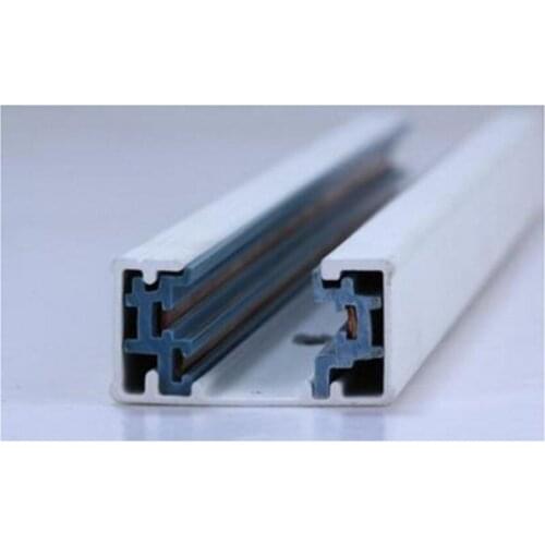 Free Shipping Aluminum CE RoHS track light led rail system 2m/pcs led track rail 3 wire