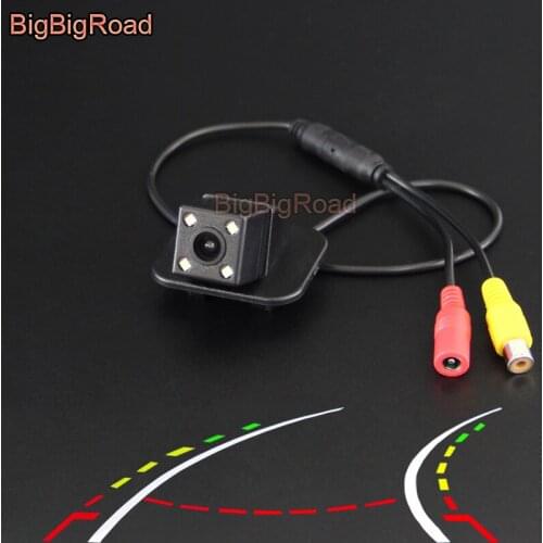 BigBigRoad Car Intelligent Dynamic Trajectory Tracks Rear View Parking CCD Camera For Mazda CX-3 CX 3 2014 2015 2016 2017 2018