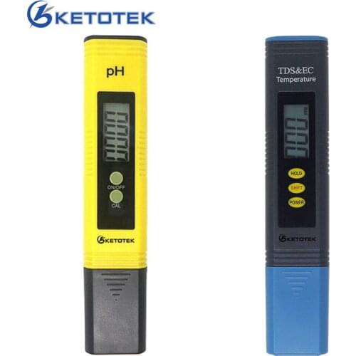Digital PH Meter Tester for Water Quality, Food, Aquarium, Pool Hydroponics Pocket Size PH Tester ATC TDS&EC