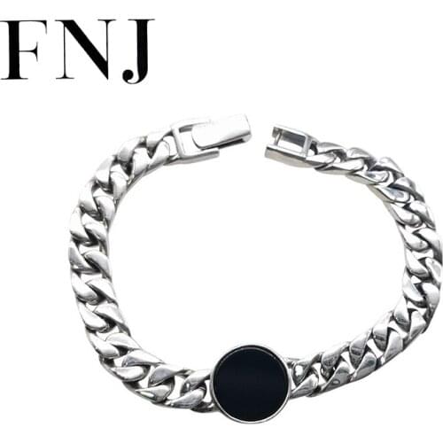 FNJ Black Bracelets