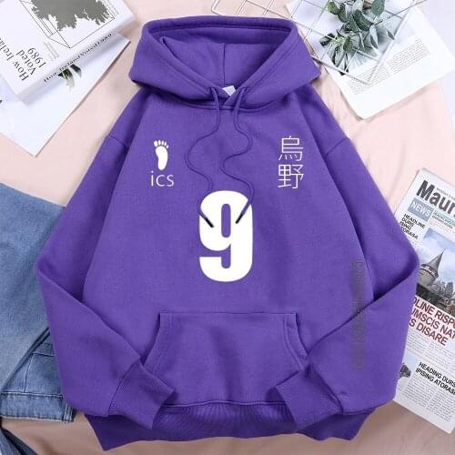 Kageyama Tobio Haikyuu Number 9 Hoodie 2021 New Female Hooded Hip Hop Lace-Up Hoody Harajuku Cool Women Streetwear