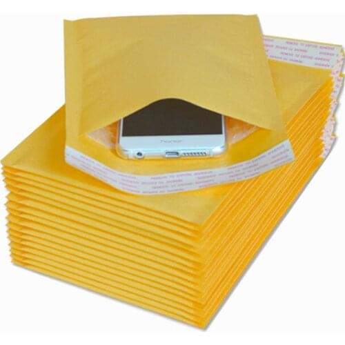50PCS/lot Envelopes Bags Mailers Padded Shipping Envelope With Bubble Mailing Bag Thickened Kraft Paper Bubble Business Supplies