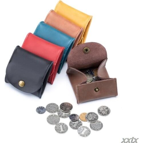 PU Leather Coin Purse Earbuds Earphone Holder Pouch for Women Men Small Wallet Change Pouch Organizer
