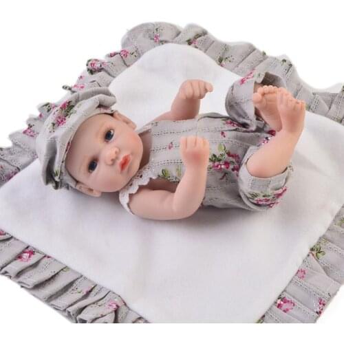 "Reborn Doll Baby Girl Clothes Rose Flowers Jumpsuit Hat Accessory
