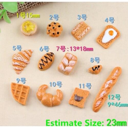 12PCS 1:6 1:12 Mini bread dessert biscuits Donuts simulation dollhouse blyth miniature re-ment BJD Doll kitchen Food for barbie