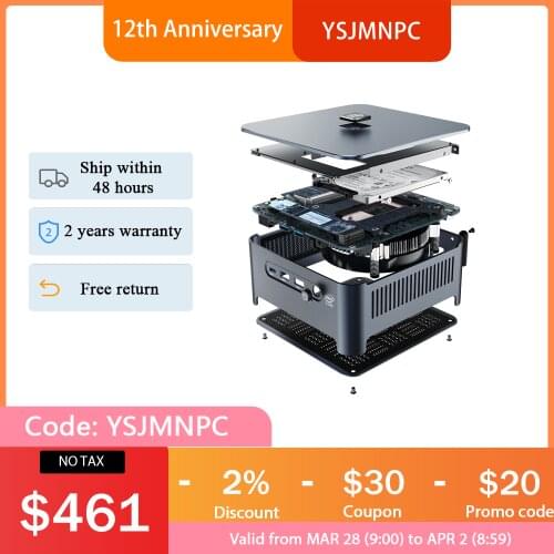 10TH Gen Intel Core i9-10980HK i9-9880H Mini PC 2 Lans Windows 10 2*DDR4 2*NVMe Gaming Computer DP HDMI Type-C 3x4K AC WIFI+BT