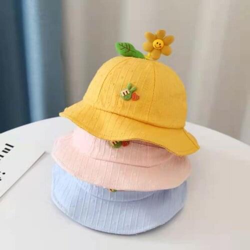 Cartoon hat cute super cute baby thin fisherman hat boys and girls spring and autumn summer sun hat children Free Shipping