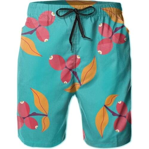 Mens Swim Trunks Read Fruits Swimtrunks Board Shorts Water Resistant Casual Summer Beach Shorts Outfit Pants