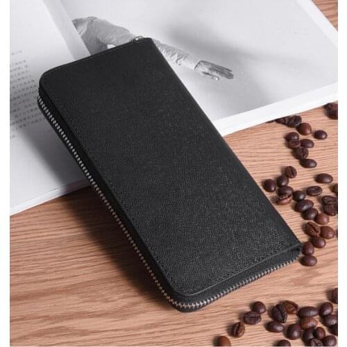 2021 Male Clutch PU Mens Wallet Long Wallet Card Holder Men Casual Vintage Clutch Wallets