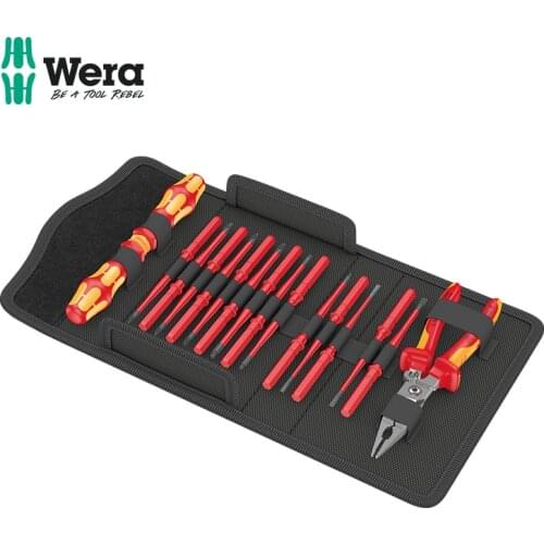 German wera villa hardware tool electrical repair insulation cross one-word screwdriver batch peeling clip pliers