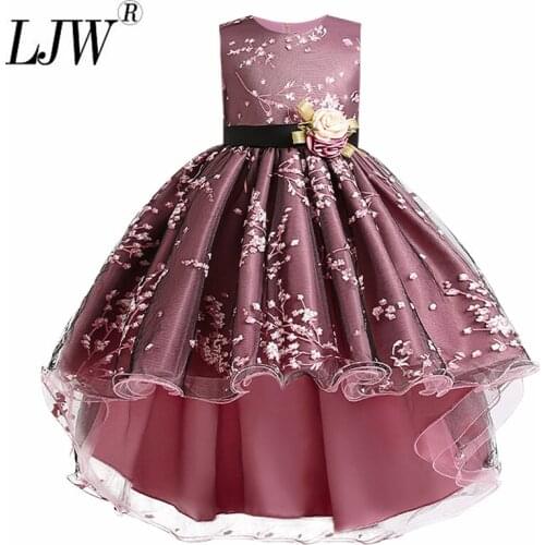 New girls' clothes Halloween Christmas performance dress flower girl Wedding Dress Bridesmaid Dress 4-12 birthday party gifts