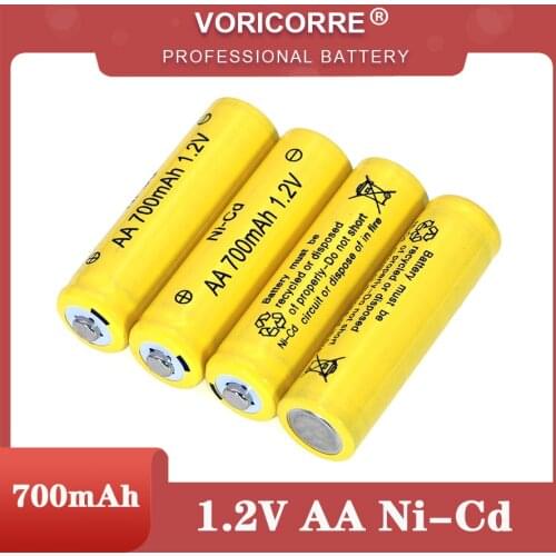 NI-CD AA Batteries 1.2v Rechargeable nicd Battery 1.2V Ni-Cd aa For Electric remote Control car Toy RC ues