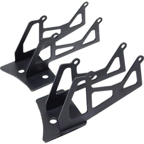 Windshield Aluminum Hinge Lower Corner Brackets For LED Work Light on jee p wran gler JK 2007-2017