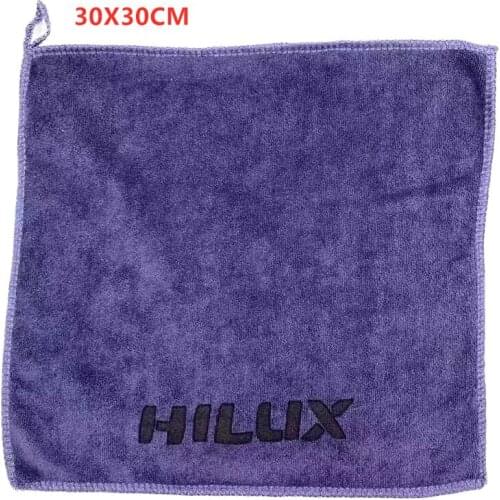 1 pcs 30x30 cm Microfiber Car logo towel Car wash clean towel For Toyota hulix car styling car accessaries