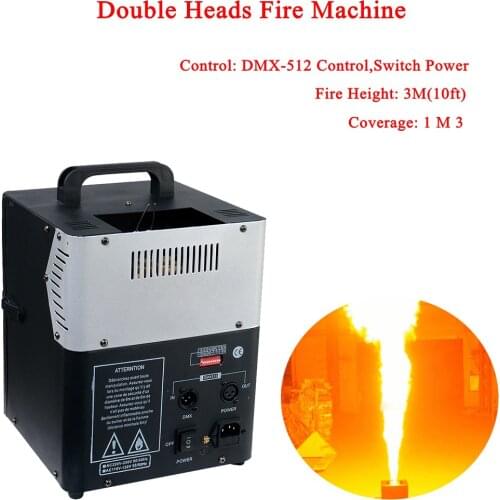 NEW Stage Dj Equipment 200W Stage Light Double Nozzle DMX Disco Fire Machine Stage Disco Party Bar DMX Equipment Free Shipping