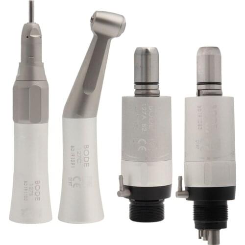 Dental Low Speed Handpiece Air Turbine Handpiece Straight Contra Angle Air Motor 2/4Holes 127 Upgraded