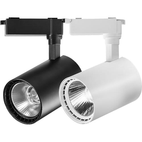 12W 20W 30W led track lights fixtures cob chip tracking rail spotlights bulb high power high luminaire 220v home daily spot lamp