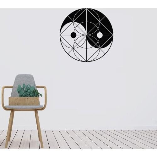 Pattern Goldfish Wall Stickers Zen Oriental Chinese Fish Decals Design Home For Fitness Room Decor Vinyl Murals DW11111