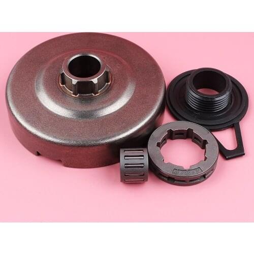 Clutch Drum Sprocket Rim 3/8 7 Teeth ID 22mm For Husqvarna 362 365 371 372 Chainsaw Spare Part Worm Gear Needle Bearing Kit