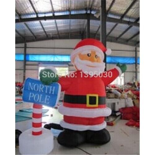 1pc 2.4M Christmas arch Inflatable cartoon Santa Claus gas model datang Christmas