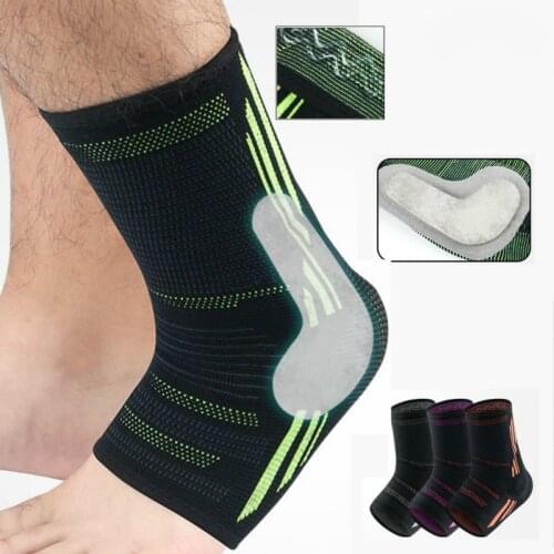 1pcs Silicone Ankle Support Running Football Joints Protection Anti Sprain Elastic Foot Bandage Ankle Brace Band Guard Protector
