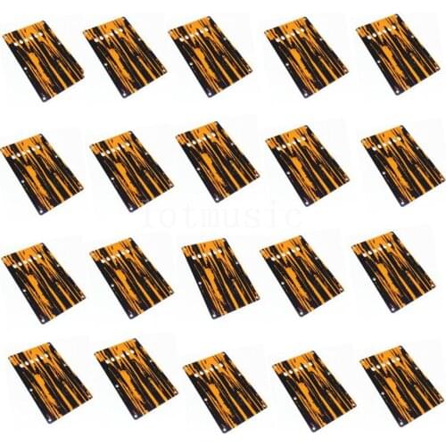 20Pcs 3Ply Yellow and Black Guitar Trem Cover Back Plate For Fender Strat Guitar Replacement