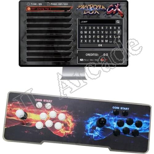 2021 Pandora box CX 6 button console 2800 in 1 arcade game usb connect 3P 4P gamepad can save game have 3D tekken Mortal Kombat