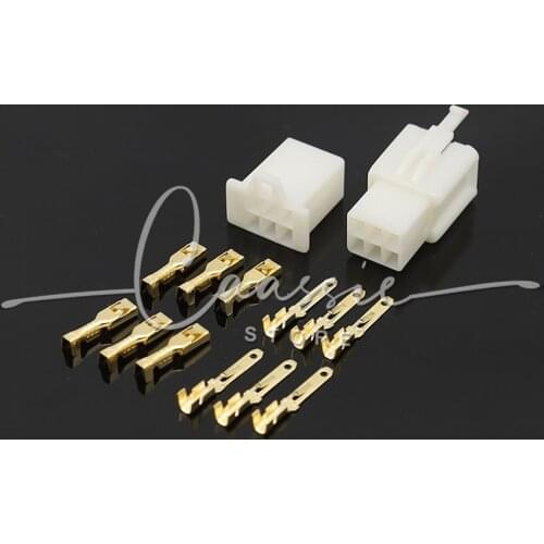 5Sets 2.8mm 6 Pin Automotive Electrical Wire Connectors Pin Header Crimp Wire Terminals Assortment Kit Pin Plug Housing