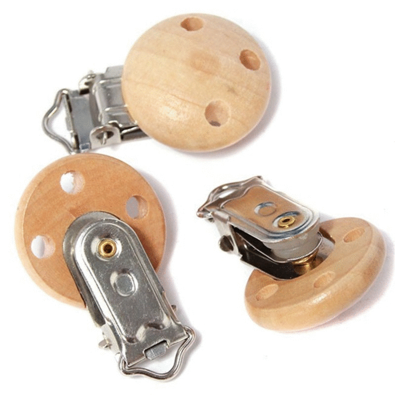 5pcs/lot Baby Pacifier Clip Holder Soother Pacifier Solid Color Infant Dummy Clips For Baby Clasps Holders Accessories