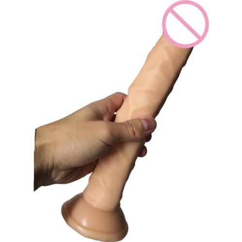 AMABOOM 26*4CM Flexible Long Anal Dildo Realistic Penis With Suction Cup Dildos Butt Anal Plug Adult Sex Toys For Woman Gay