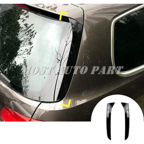 Black Rear Window Spoiler Side Wing Cover For Volkswagen VW Passat B7 Variant Wagon 2011-2015 2pcs Car Decoration
