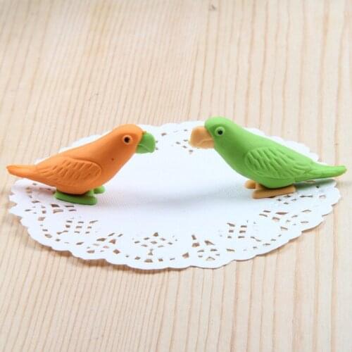 DL D630 creative cartoon styling eraser lovely parrot shaped eraser childrens stationery Wholesale price office & school