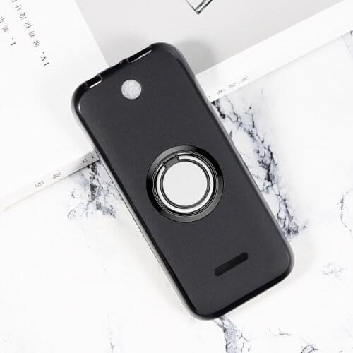 For Nokia 225 2014 2.8" Nokia225 RM-1012 RM-1011 RM-1043 Back Ring Holder Bracket Phone Case Smartphone TPU Soft Silicone Cover
