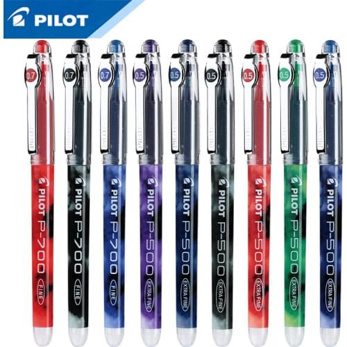 6Pcs Pilot gel pen BL-P500 needle pen tip 0.5mm large capacity student writing business office signature water-based pen