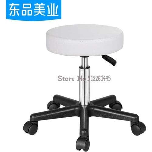 Beauty chair big work chair beauty stool stereotyped cotton rotating lifting pulley bar chair round explosion-proof chair for ha