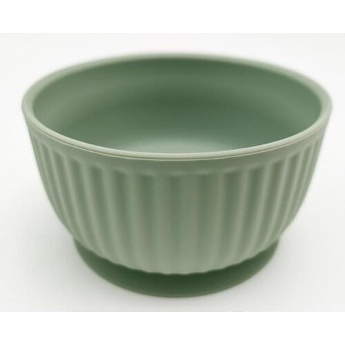 7 Colors Optional Creative Children Bowl Non-slip Bottom Large Capacity Dinnerware Silicone Baby Feeding Bowl for Toddler