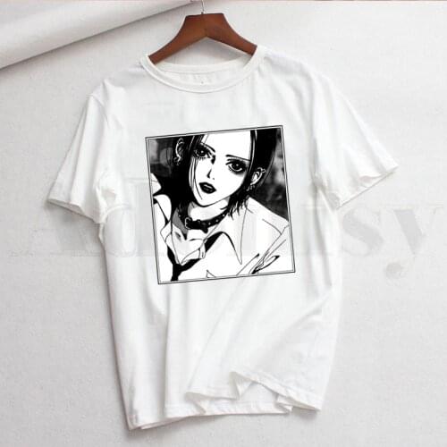 Hot JapanAnime Nana Osak Kawaii Ren Honjo Manga Short Sleeve Female Tops Tees Harajuku VintageT Shirts Womens T-shirt