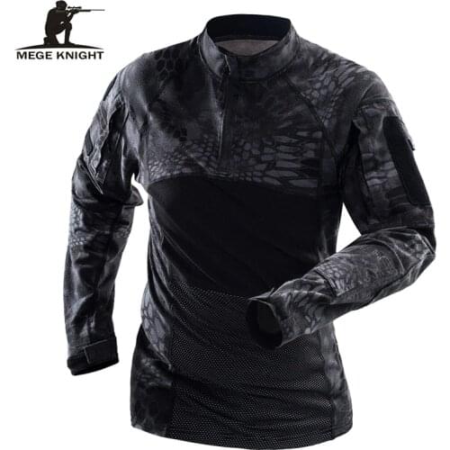 Mege Brand Military Tactical Clothing Camouflage Men Army Long Sleeve Soldiers Combat Airsoft Uniform Multicam Shirt