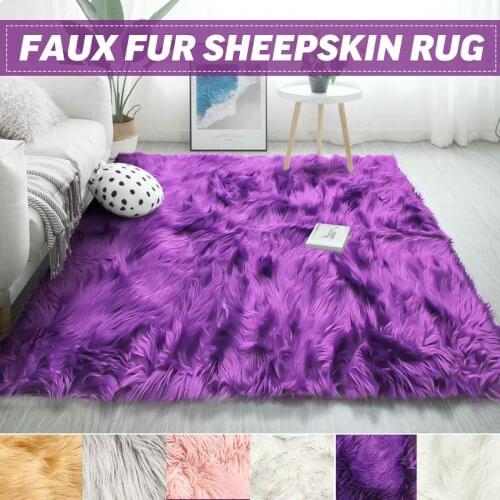 Soft European Carpet Living Room Bay Window Home Hall Girl Bedside Long Wire Hairy Nordic Shaggy Large Size Hair Rug 80x120cm