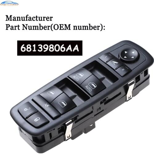 Car 68139806AA For Dodge Journey 2018 Front Left Master Power Window Switch 68139806AB 68139806AC 68139806AD