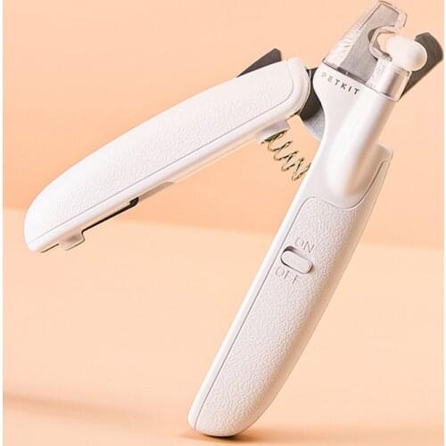 Professional Dog Nail Clipper LED Light Pet Nail Clippers Trimmer Cutter with Nail File Safe Grooming Tool for Dogs Cats Rabbits