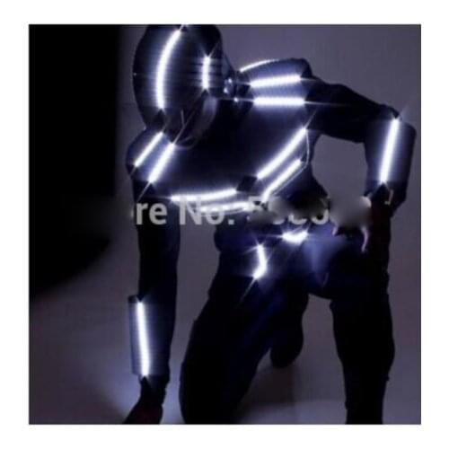 LED Robot costume LED dance suitLED Light costume LED glowing clothes stage dance armor