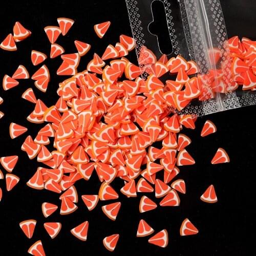 Fruit Nail Art Decorations Polymer Clay Slices Sequins Grapefruit Flakes Polish Manicure Nail Accessories Professional Supplies