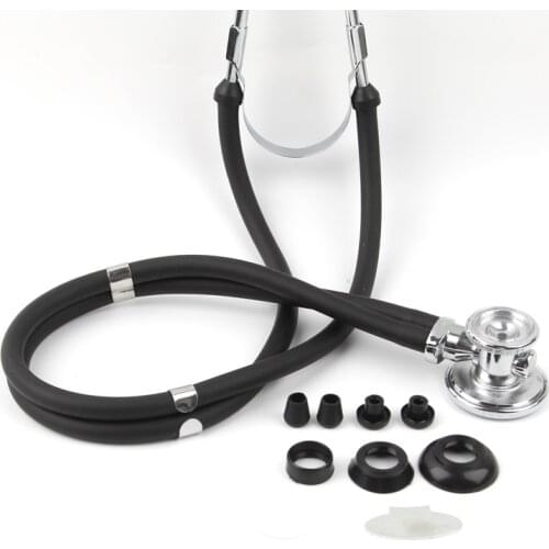 High Quality Professional Double Head Long Soft TubeCardiology Medical Stethoscope with Accessories Student Medical Equipment